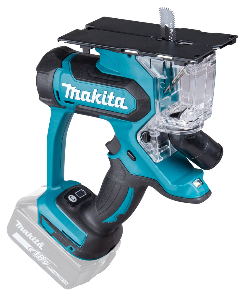 Makita Akku-Trockenbausäge – präzise 1–15 mm Schnitttiefe & Staubabsaugung - DSD180Z