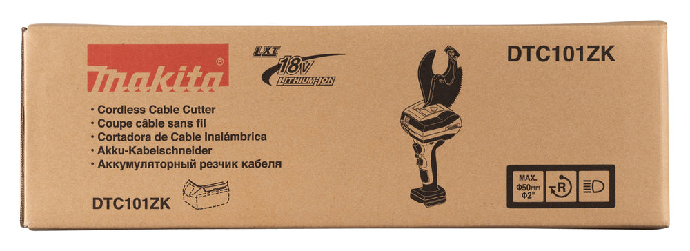 Makita Akku-Kabelschneider 18V – offener Typ für Kabel bis ø 50 mm - DTC101ZK