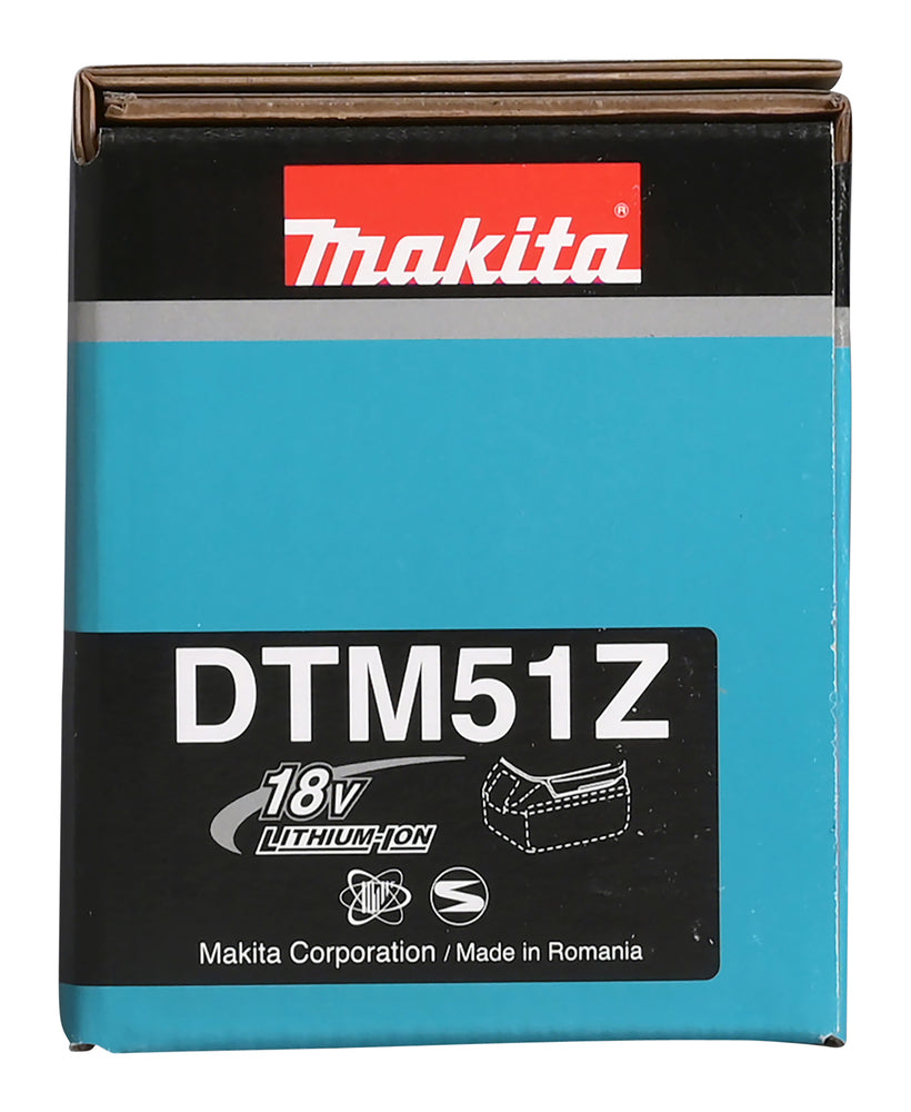 Makita 18 V Akku-Multifunktionswerkzeug – 6.000–20.000 min⁻¹, werkzeugloser Wechsel & Soft-Start - DTM51Z