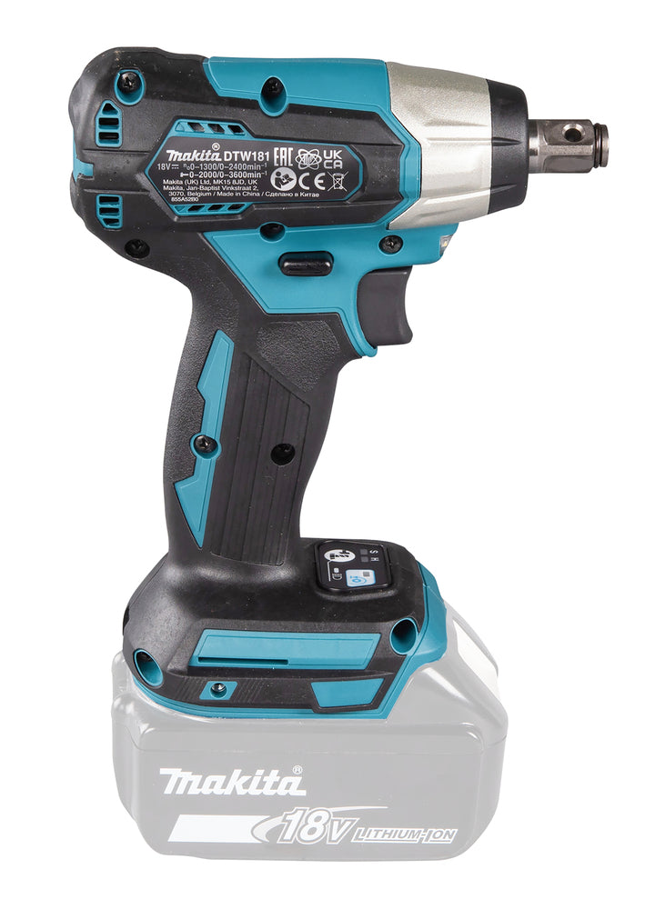 Makita Akku-Schlagschrauber 18V – kompakt, 210 Nm, Auto-Stopp & bürstenlos - DTW181Z