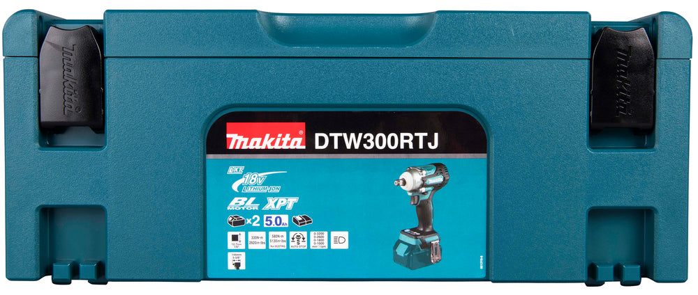 Makita Akku-Schlagschrauber 40V max – Auto-Stopp, bürstenlos, XPT & ergonomischer Slim-Griff - DTW300RTJ