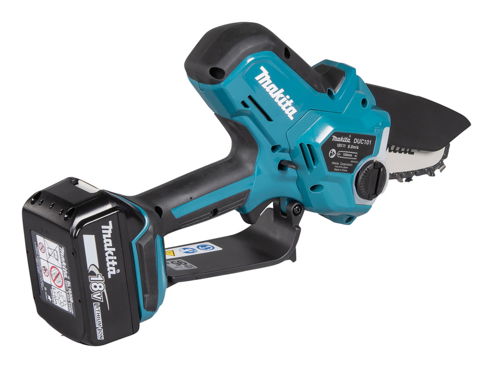 Makita Akku-Astsäge – kompakt, bürstenlos & werkzeuglose Kettenspannung - DUC101RF01