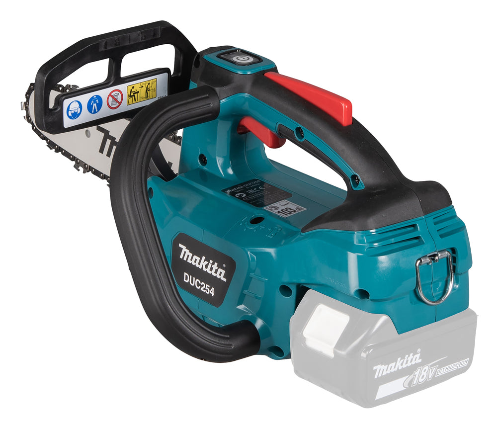 Makita 18 V Top Handle Akku-Kettensäge – 25 cm Schwert, 24 m/s, Torque Boost Mode (nur für gewerbliche Anwender) - DUC254Z