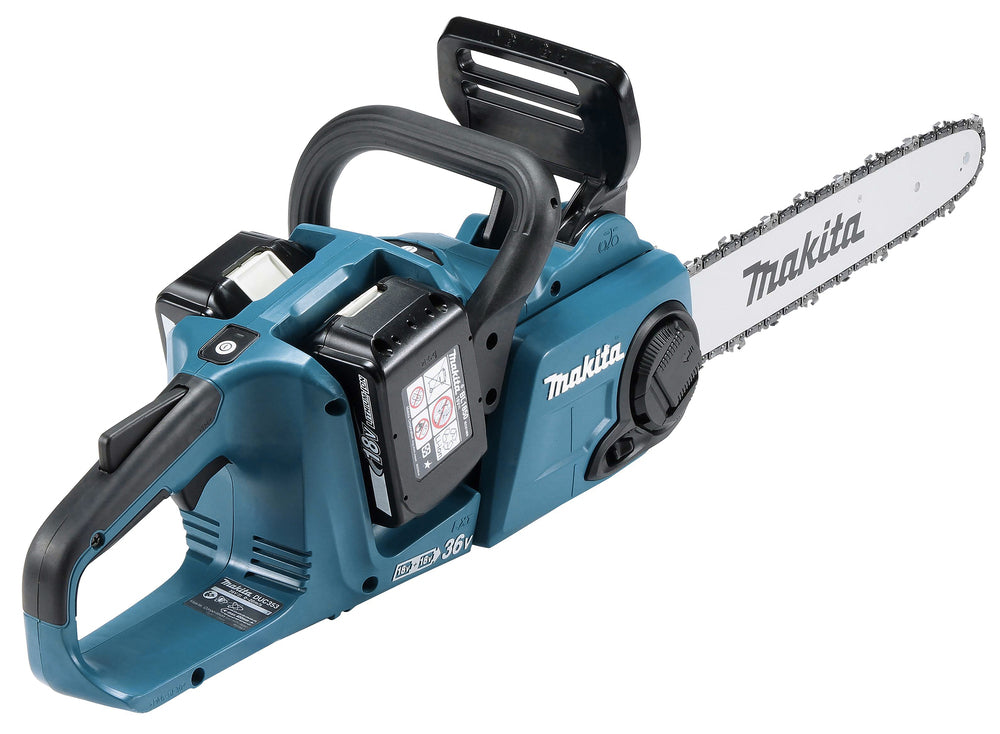 Makita 2x 18 V Akku-Kettensäge – 35 cm Schwert, 20 m/s Kettengeschwindigkeit & bürstenloser Motor - DUC353PG4