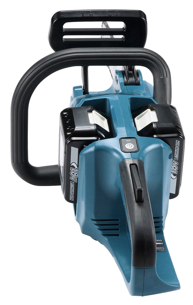 Makita 2x 18 V Akku-Kettensäge – 35 cm Schwert, 20 m/s Kettengeschwindigkeit & bürstenloser Motor - DUC353PG4