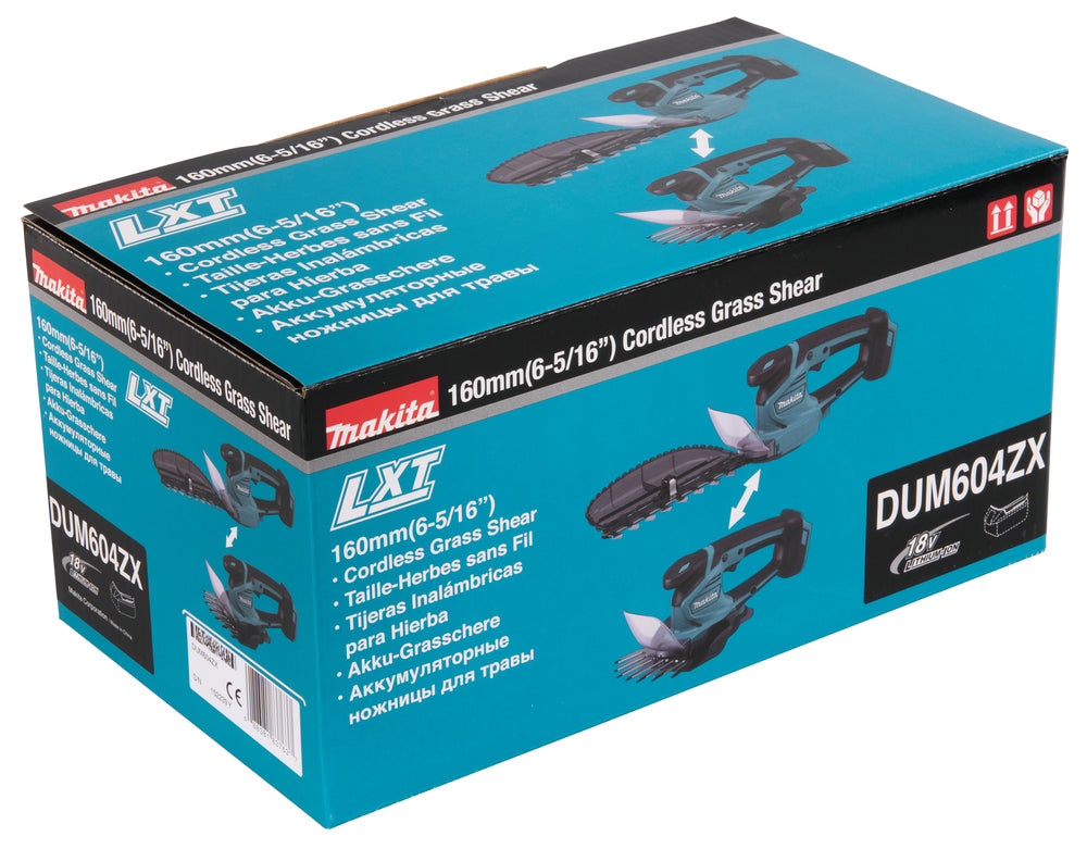 Makita Akku-Gras- und Strauchschere 18V – kompakt, flexibel & sauber im Schnitt - DUM604ZX