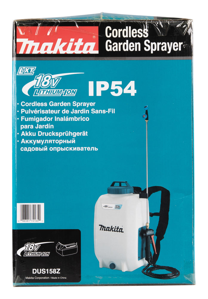 Makita Akku-Druckspritze – staub- & spritzwassergeschützt, emissionsfrei & leise - DUS158Z
