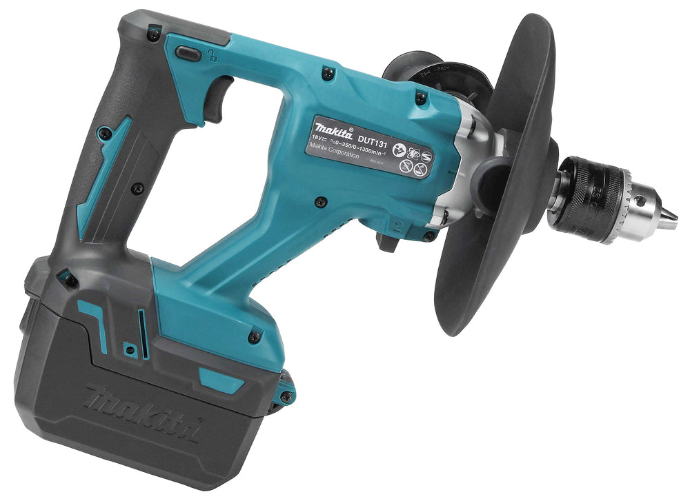 Makita Akku-Rührgerät DUT131Z 18V – bürstenlos mit XPT & Akku-Schutzgehäuse - DUT131Z