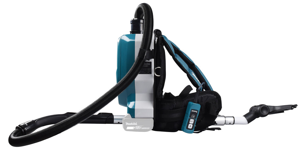 Makita Akku-Rucksackstaubsauger 2x18V – 2L Behälter, HEPA-Filter & LED-Licht - DVC261ZX15
