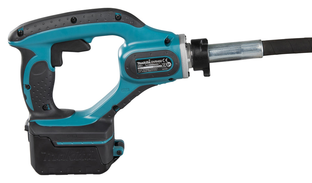 Makita 18 V Akku-Betonverdichter – Ø 25 mm, 1.200 mm Schaftlänge, 13.000 Schwingungen/Min. - DVR450RTE