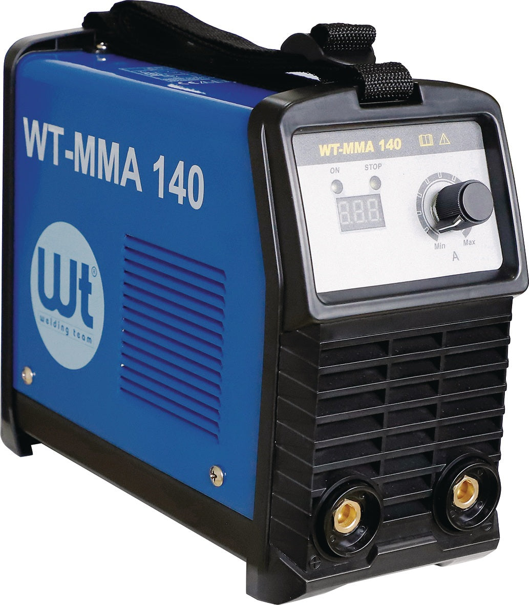 WELDING TEAM Elektrodenschweißgerät WT-MMA 140 mit Zubehör, 20-140 A, Inverter