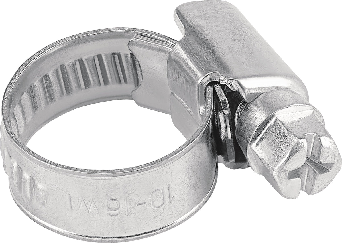 Schlauchschelle 8-12 mm W1, 9 mm Bandbreite, 100 Stück Beutel TECWERK