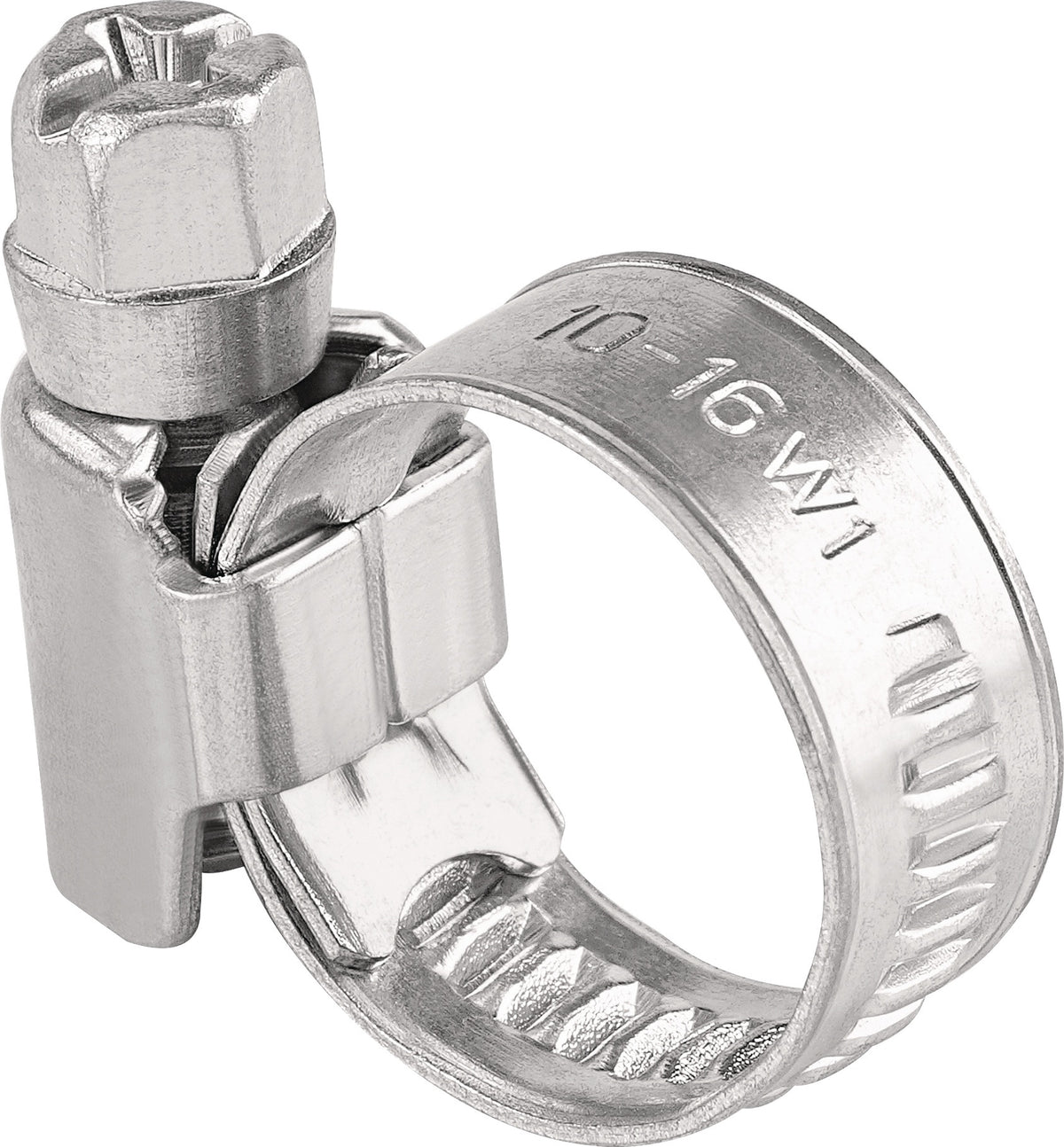 Schlauchschelle 8-12 mm W1, 9 mm Bandbreite, 100 Stück Beutel TECWERK