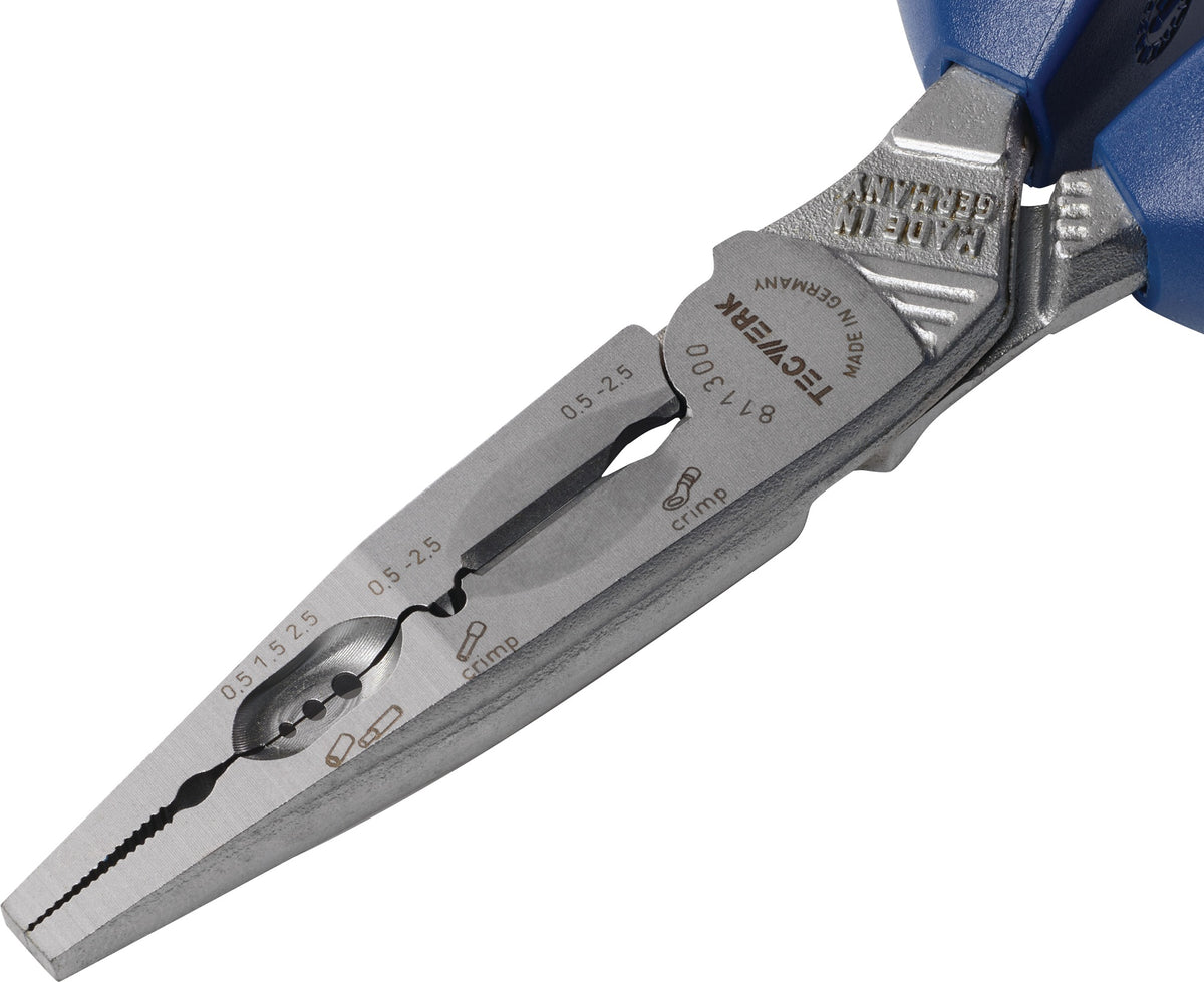 TECWERK Multifunktionszange 7in1 180 mm – Abisolieren, Crimpen, Schneiden