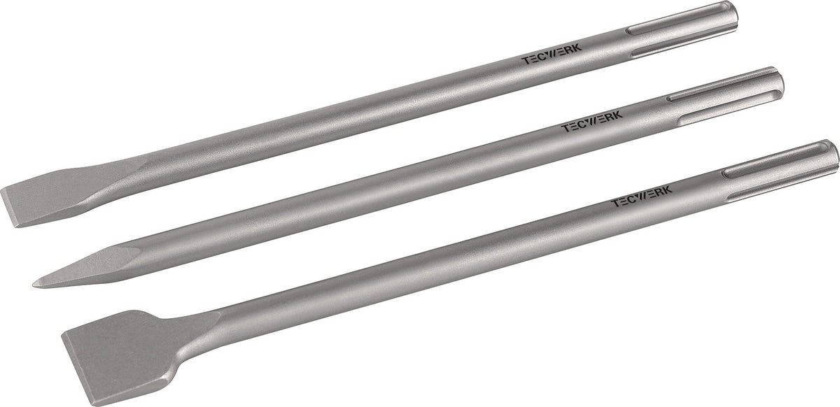 TECWERK SDS-max Einsteckwerkzeugset 3-teilig 400 mm für alle Maschinen