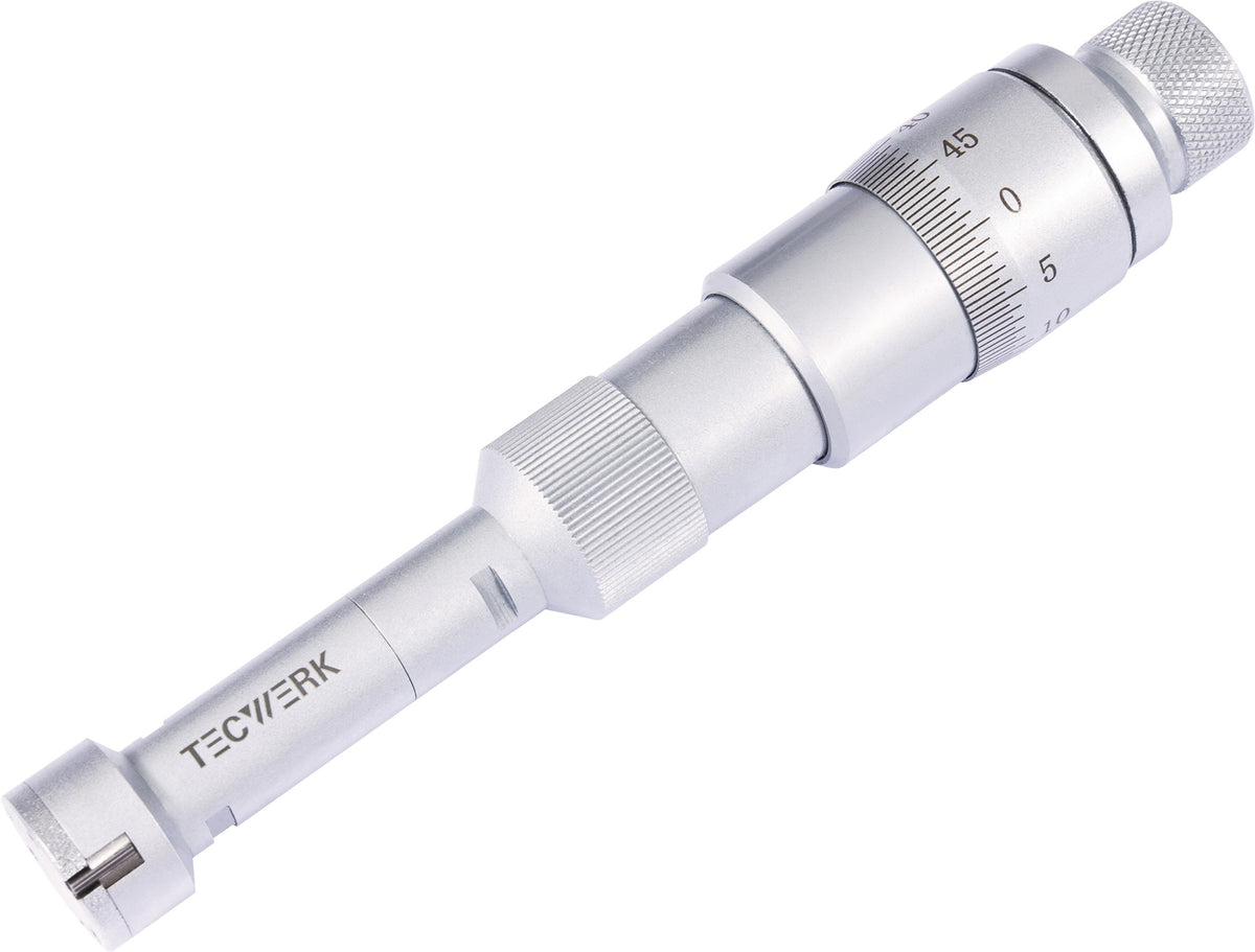 TECWERK Innenmessschraubensatz DIN 863 20-50 mm 3-Punkt-Ausführung, 4-teilig