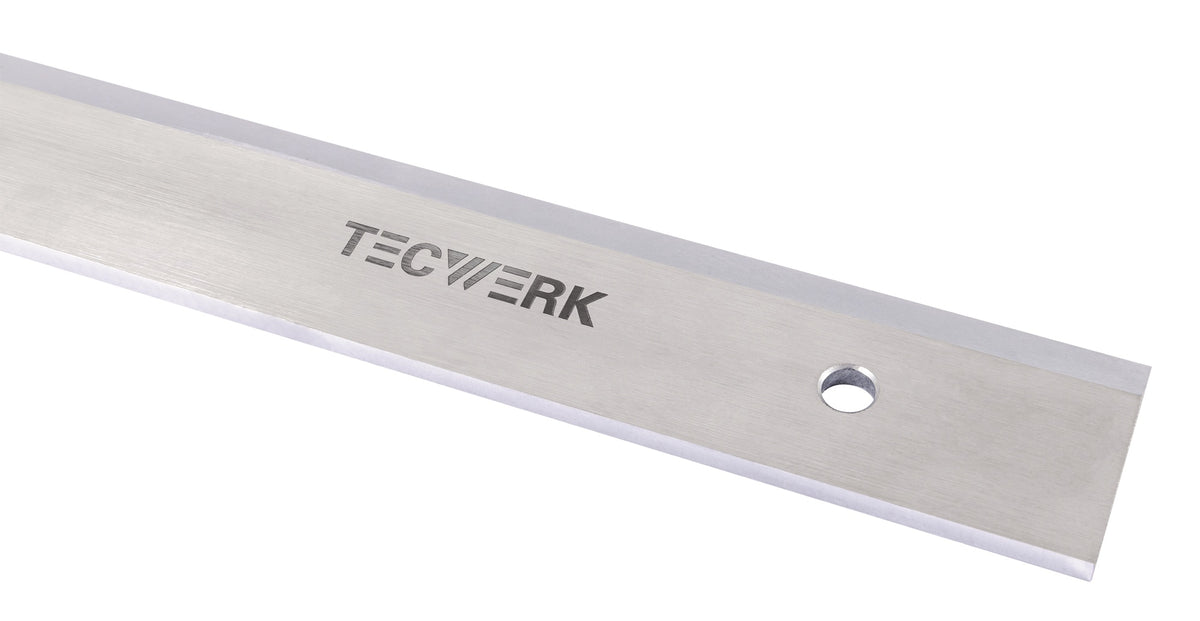 Werkstattlineal Stahl 500 mm TECWERK – Geradheit 0,2–0,3 mm, hochkant geschliffen