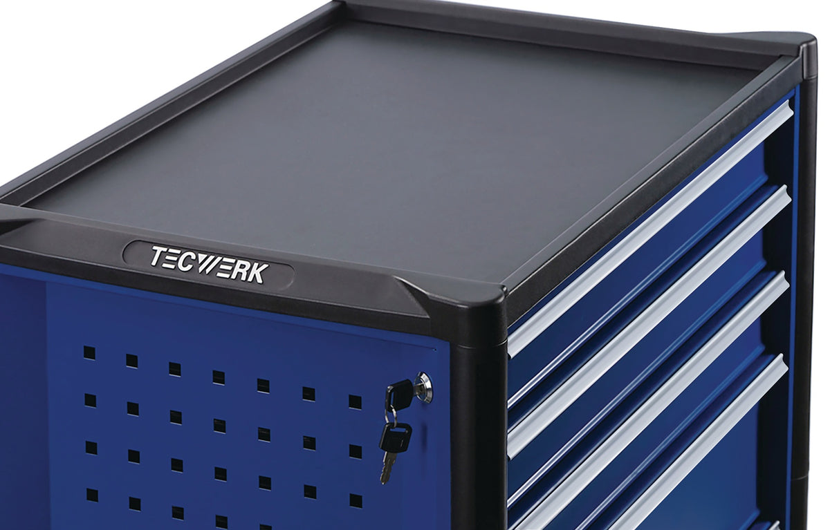 TECWERK Werkzeugwagen TREND 2.0 – 6 Schubladen, 300 kg, Stahlblech, abschließbar