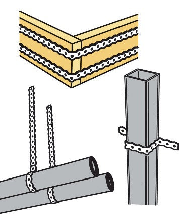 SIMPSON STRONG TIE Lochband FBAR 17x0,8 mm, 10 m, sendzimirverzinkt, 7 mm Lochung