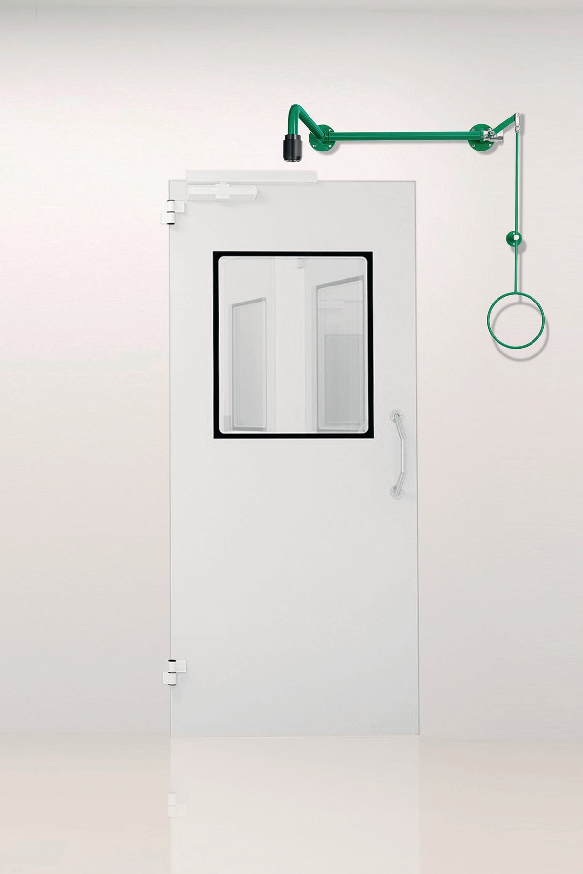 B-SAFETY Notdusche Classicline mit Zugstange – Wandmontage, 3/4 IG Anschluss, 50 l/min