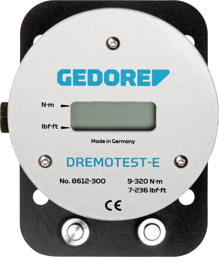 GEDORE DREMOTEST-E Drehmomentprüfgerät 0,9-55 Nm mit 1/4" und 3/8" Adapter