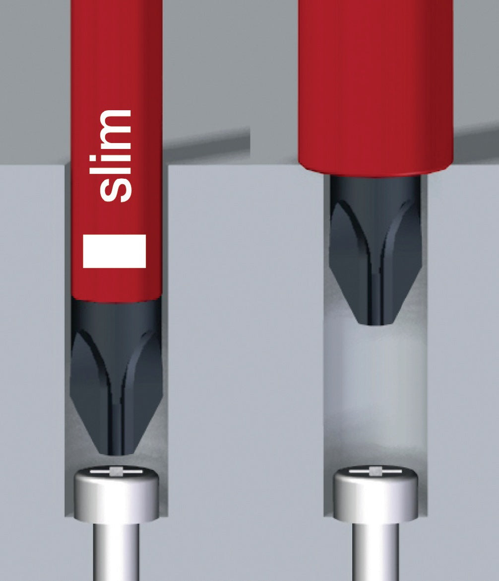 WIHA Wechselklingensatz slimBit electric 12-tlg. Schlitz/PH/(+/- PZD) Torx® VDE-isoliert