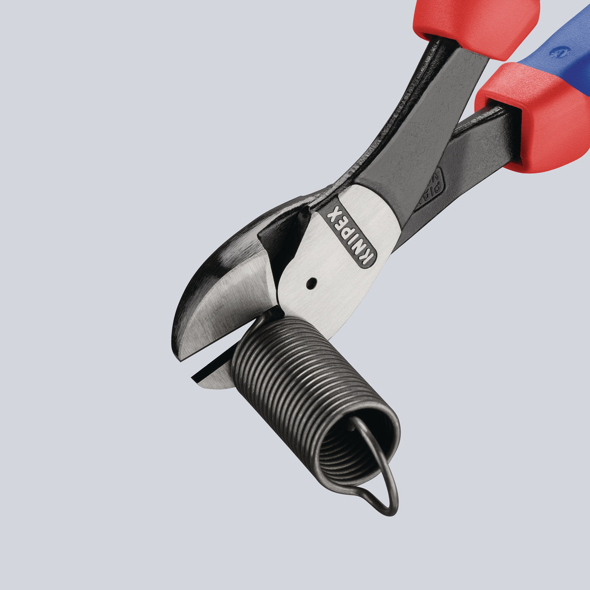 KNIPEX Kraftseitenschneider 200 mm Form 2 mit 20 % Kraftersparnis und Kunststoffüberzug