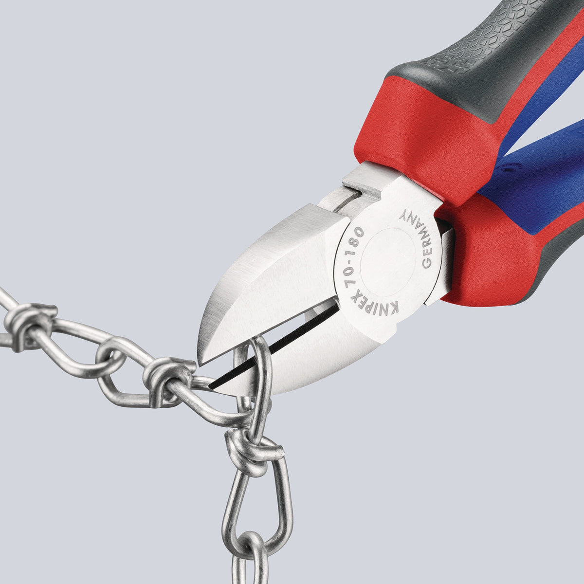 KNIPEX Seitenschneider 140 mm, polierter Kopf, Mehrkomponenten-Griffe, max. 1,8 mm