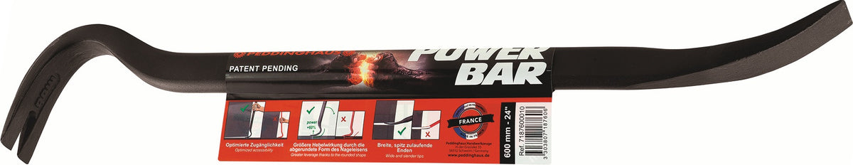 PEDDINGHAUS Nageleisen Power Bar 350 mm – ovale Form für maximale Hebelwirkung