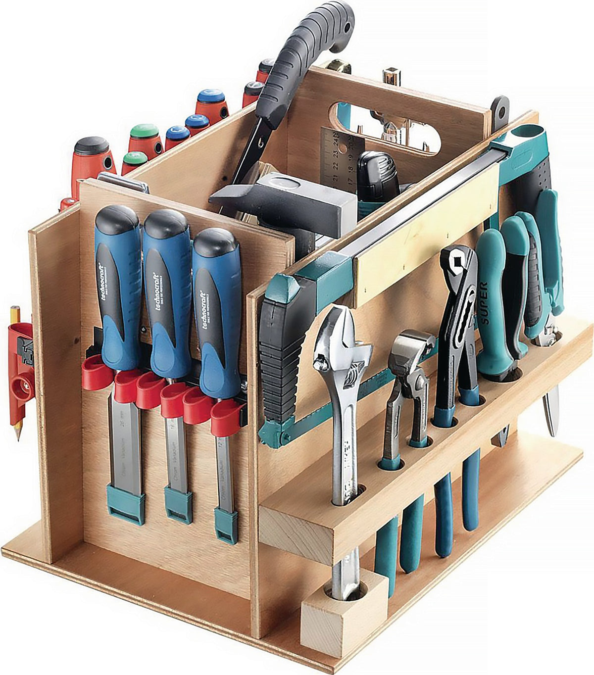 TIXIT Werkzeugsortiment 81-teilig in L-BOXX® – Mobile Werkstatt für Schreiner