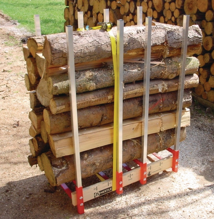 NESTLE Sägebock Holzmichel – Alu/Holz, zerlegbar, 820 x 1130 x 465 mm