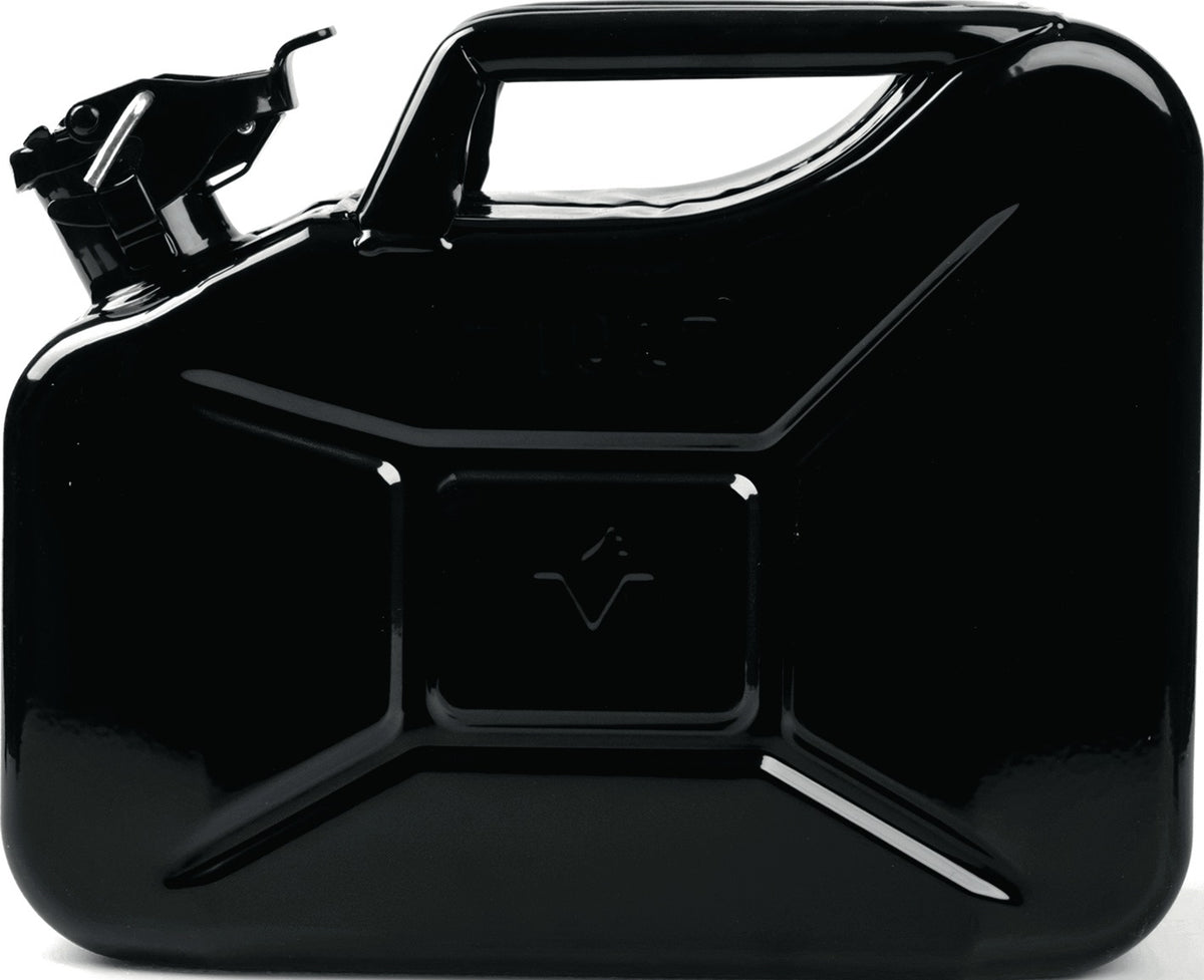 VALPRO Kraftstoffkanister 20 l Schwarz RAL 9005 – Stahlblech 0,9 mm, Bajonettverschluss, DIN 7274