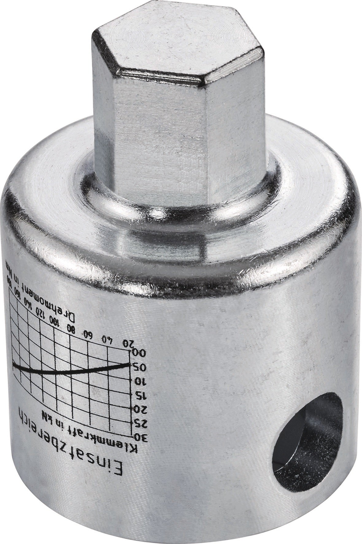 HEUER Sechskantaufsatz Backen-B. 120 mm – Stahl, gehärtet + verzinkt für Parallelschraubstock