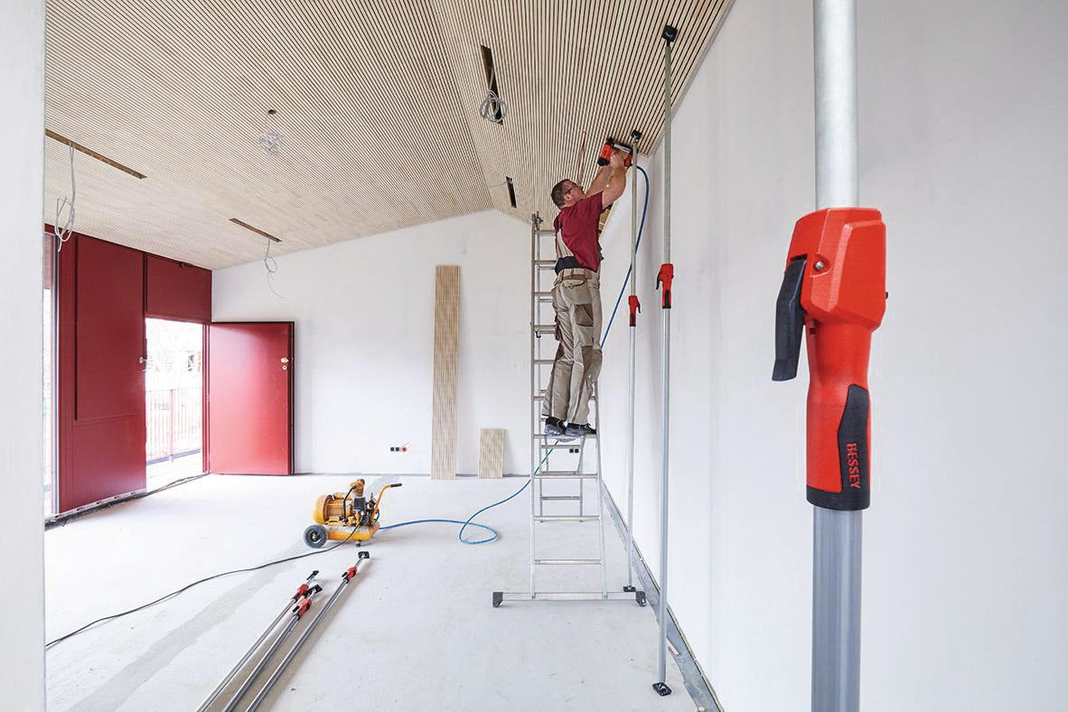 BESSEY Montagestütze STE250 – Teleskopstütze bis 160 kg, 1450–2500 mm, Einhandbedienung