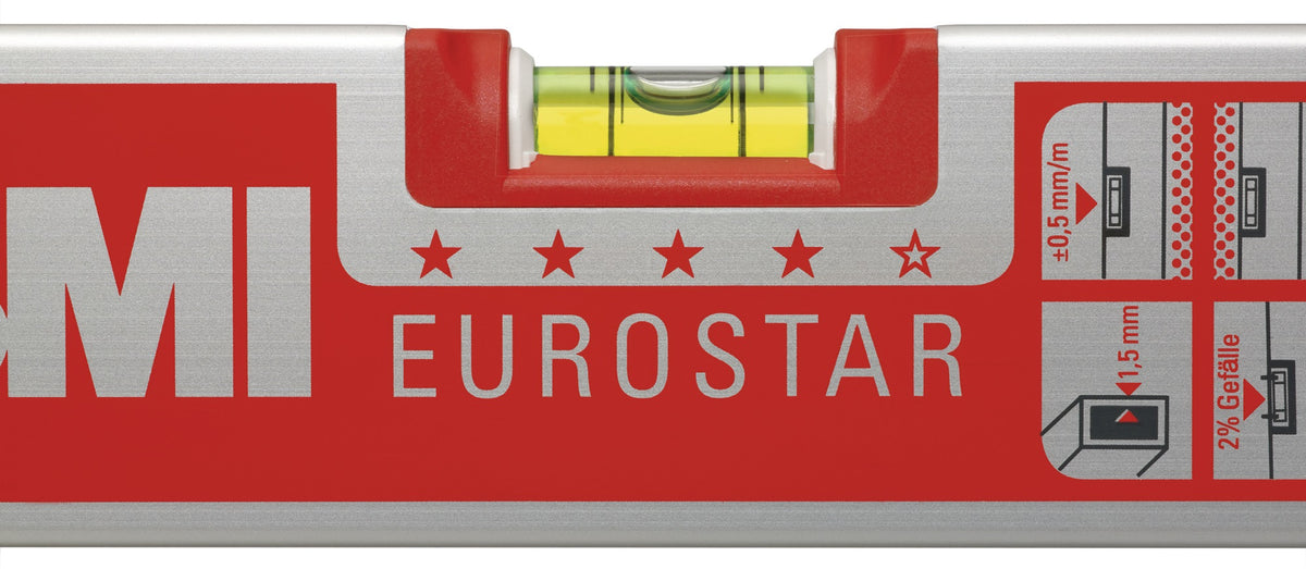 BMI Wasserwaage EUROSTAR 690 E 30 cm Aluminium silber ± 0,5 mm/m