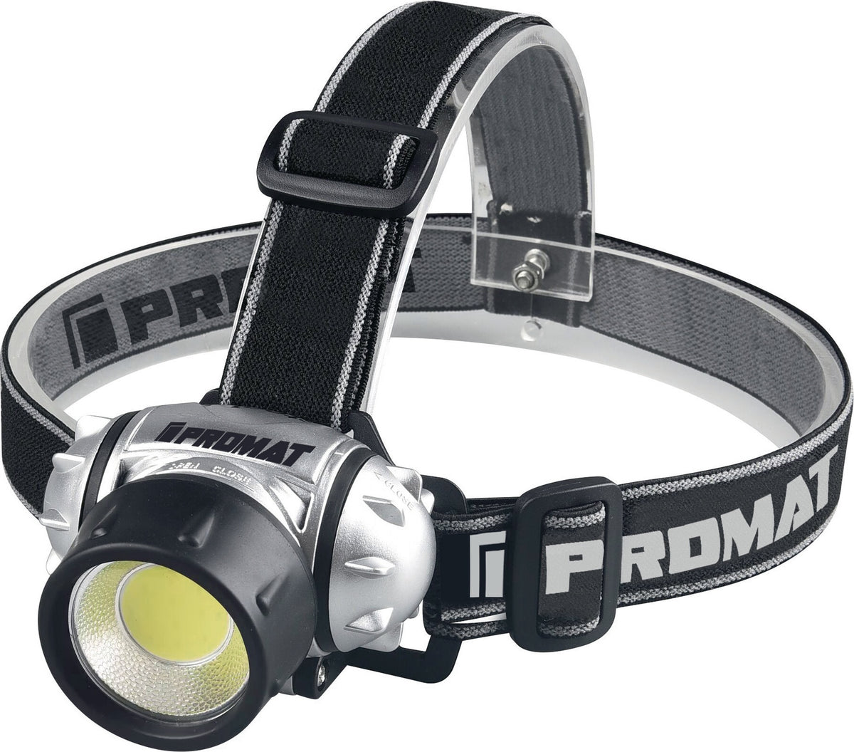 PROMAT LED-Kopfleuchte für 3x AAA Batterien – 80 lm, 3 Schaltstufen, IP20