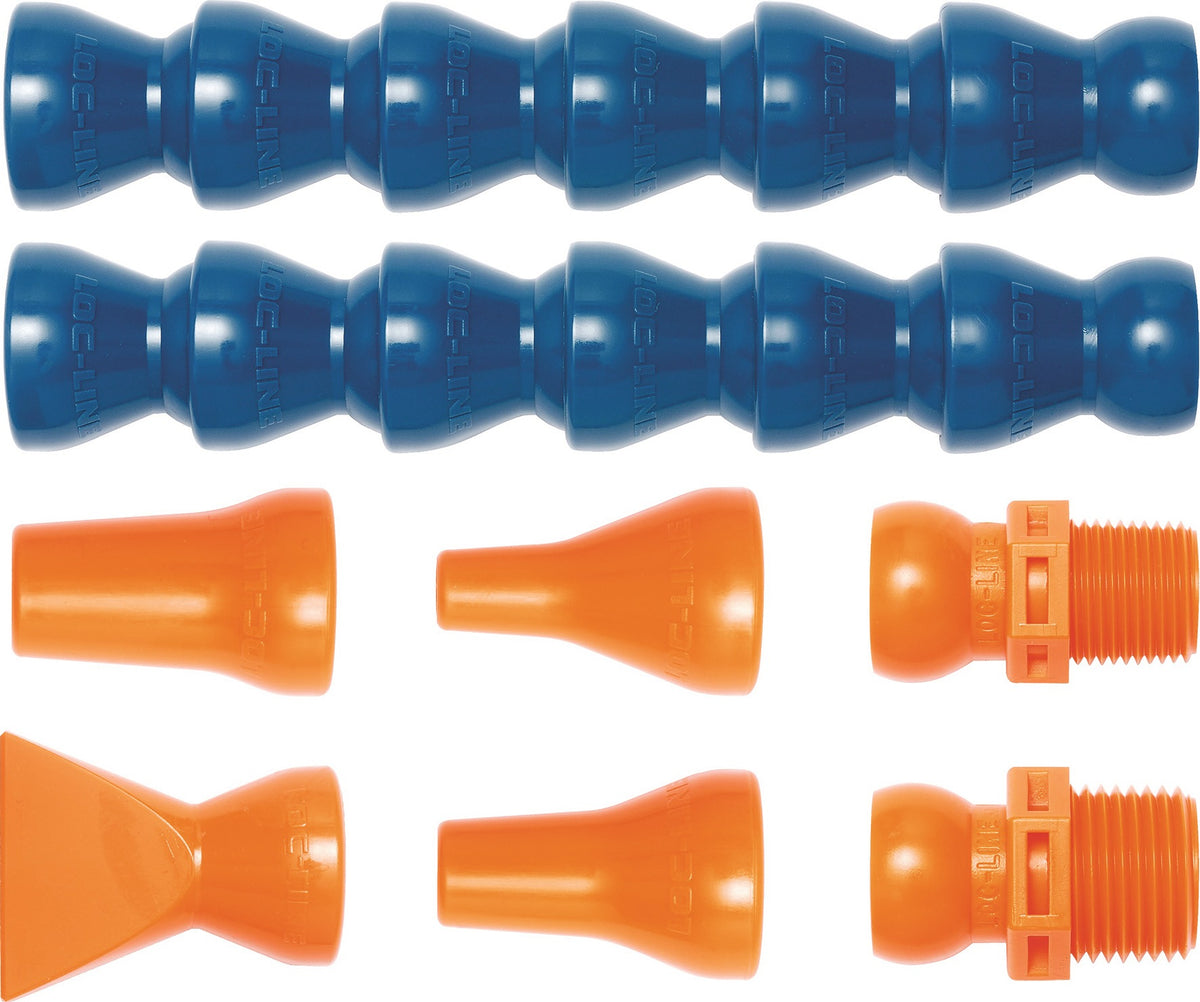 LOC-LINE Kühlmittelschlauchset Gr. 1/2" 8-teilig – Grundausstattung für flexible Kühlmittelzufuhr