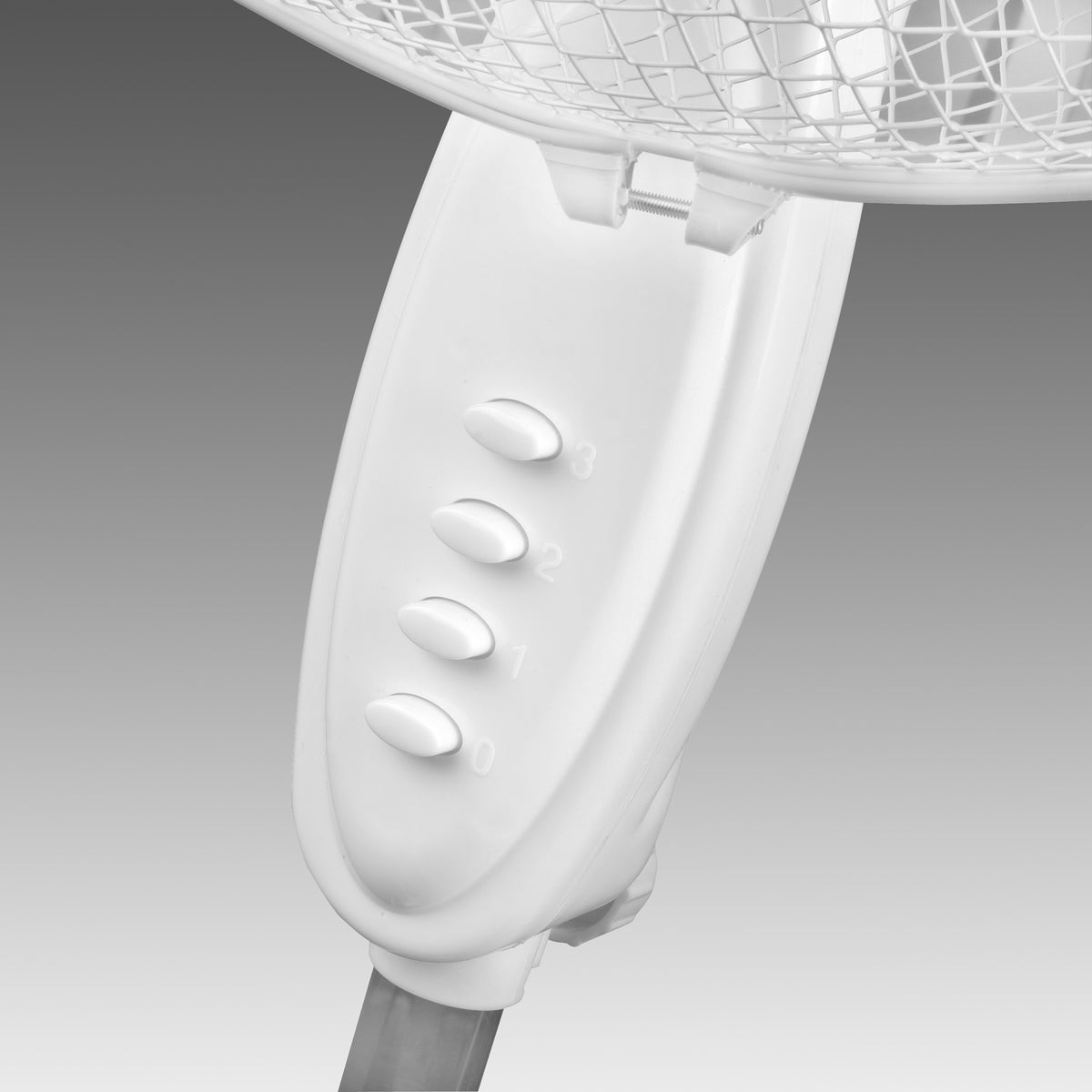 EUROM Standventilator H.1080-1280mm 45 W Weiß – höhenverstellbar mit Oszillation