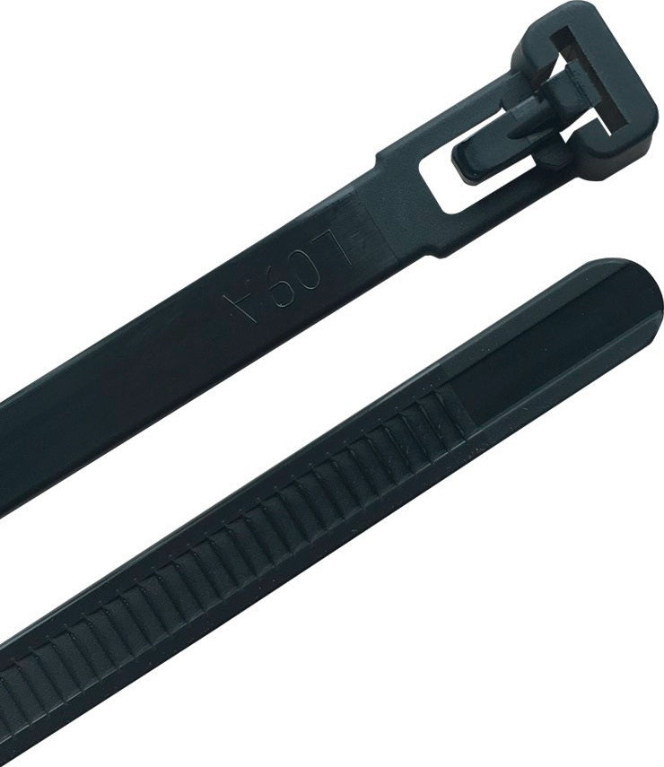 neko Kabelbinder 100 mm x 3,6 mm PA 6.6 schwarz, 100 Stück, wieder lösbar
