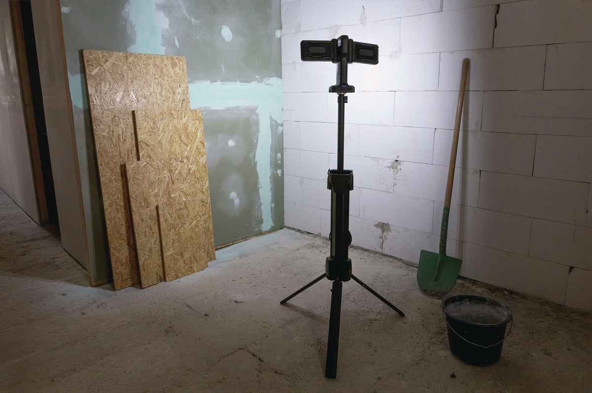 ANSMANN LED-Strahler Tripod Twin Head 72 W 11500 lm Li-Ion 4000 mAh IPX4