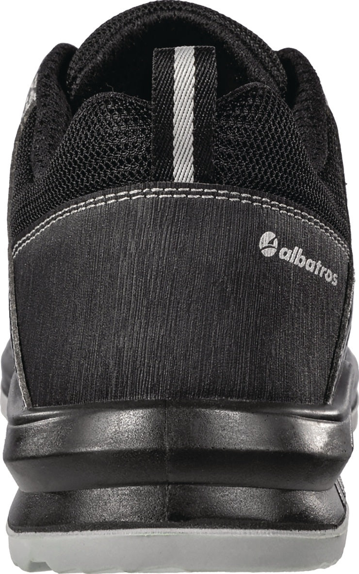 ALBATROS Sicherheitsschuh RIDER BLACK LOW S1P ESD SRC – Carbon-Mikrofaser, Fiberglaskappe, metallfrei