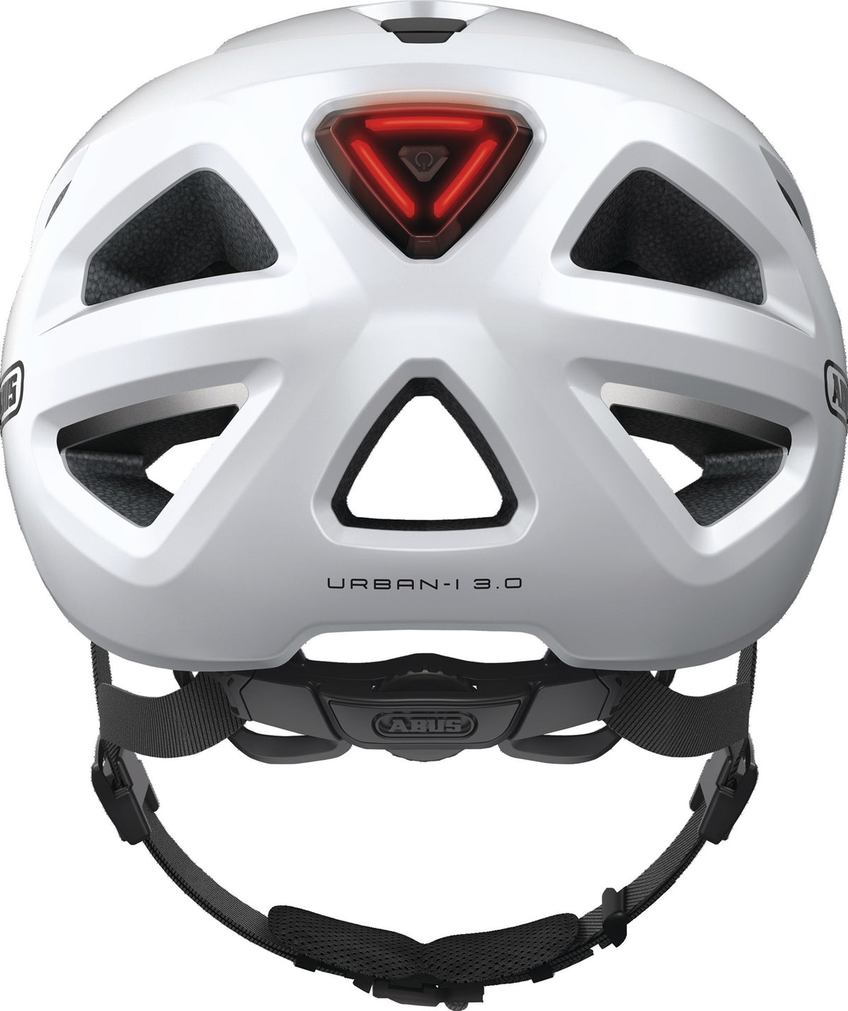 ABUS Radhelm Urban-I 3.0 – In-Mold Helm mit LED-Rücklicht, 52-58 cm, Schwarz
