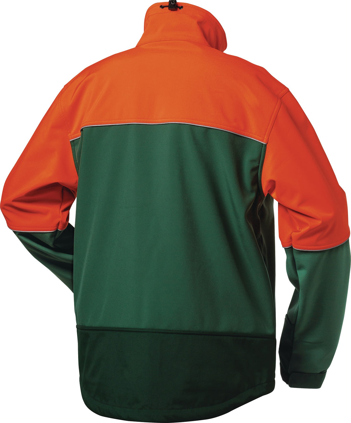 ELYSEE Waldarbeiter-Softshelljacke SANDDORN Gr.L grün/orange – wind- und wasserdicht