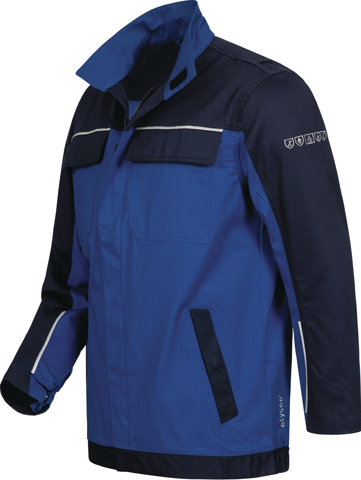 Multinorm-Bundjacke JAMES kornblau/marine von ELYSEE – Flammhemmend, antistatisch, Größe M (50/52)