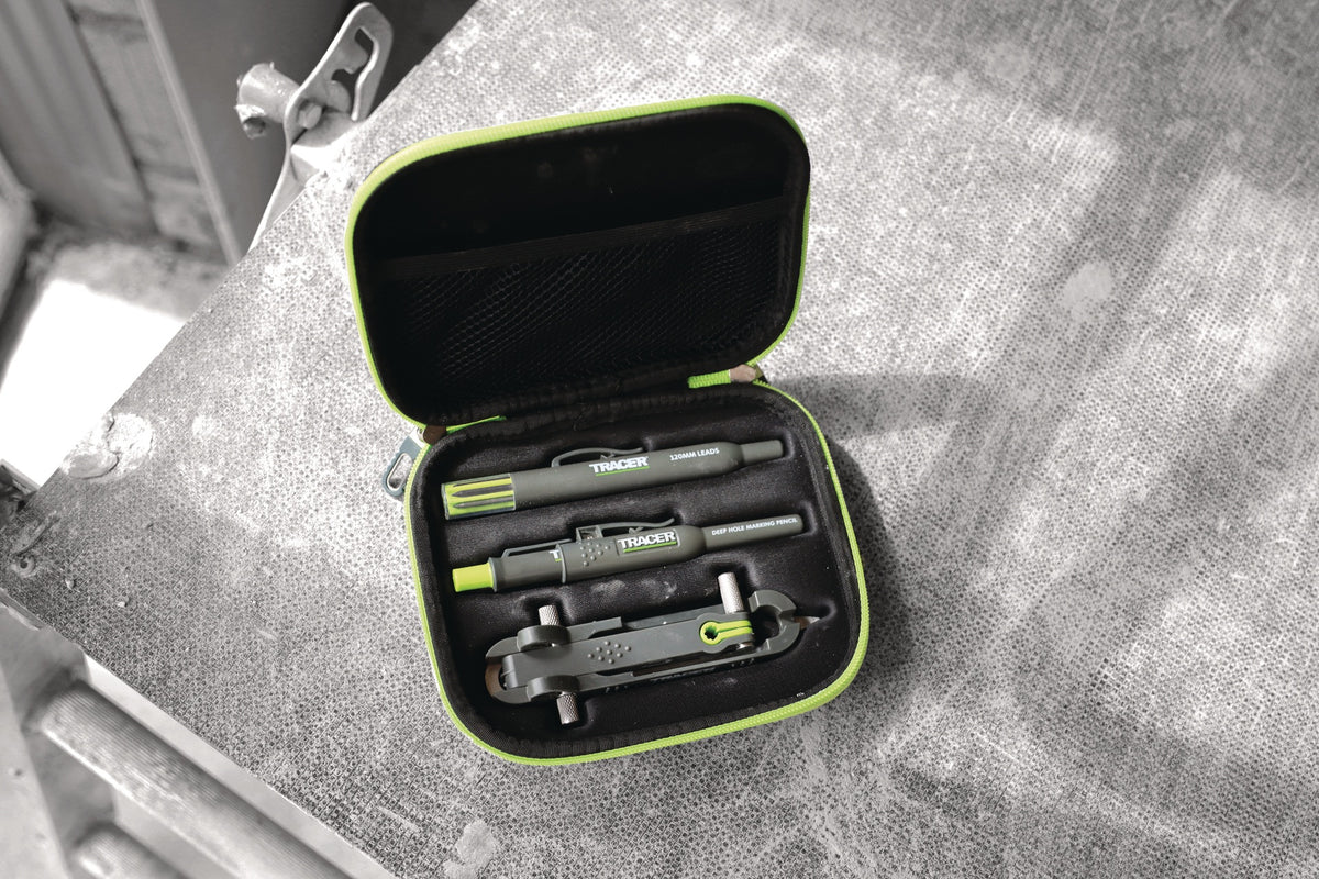 OX TOOLS TRACER ProScribe Anreisserset schwarz – Multifunktionswerkzeug mit 15+ Anwendungen