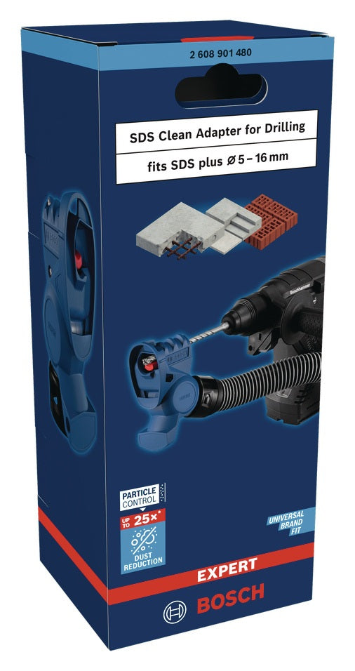 BOSCH Bohr-Adapter EXPERT SDS Clean für staubarmes Bohren in Beton und Mauerwerk