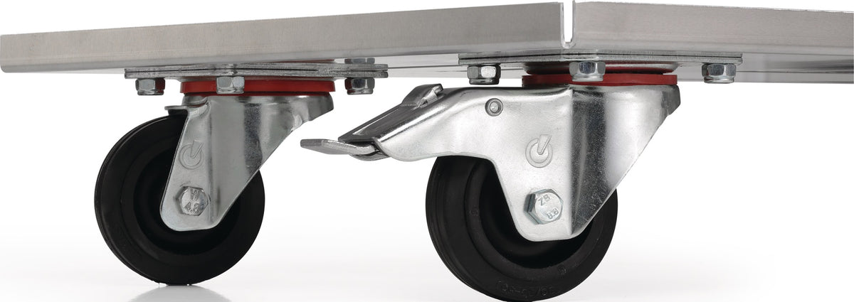 NORDWEST Transportwagen Stahl verzinkt für Aluminiumboxen 29-91 l, Tragfähigkeit 50 kg