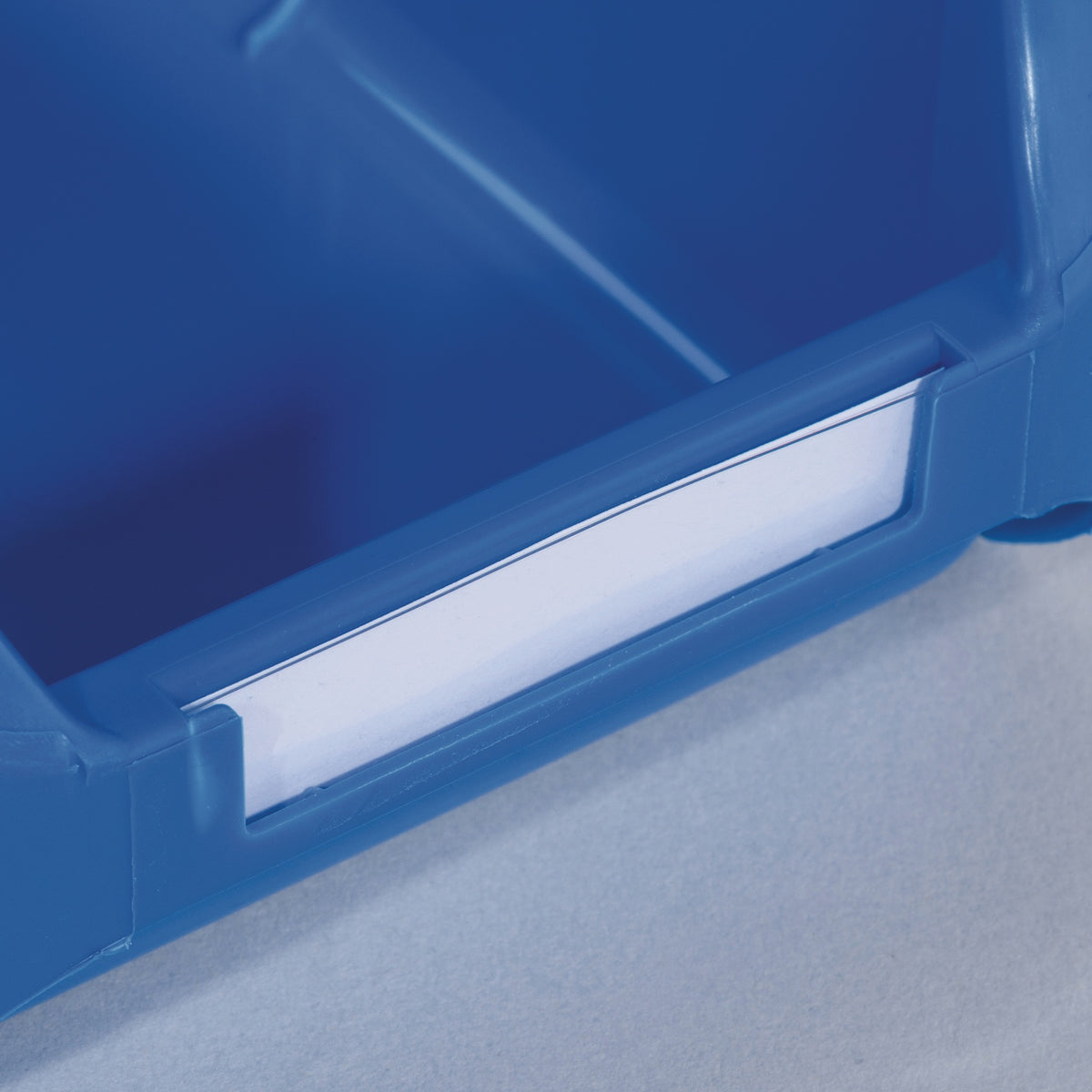 ALLIT Etikett weiß mit Folie für Sichtlagerkasten – 20 Etiketten + 20 Folienscheiben, 49 x 8 mm