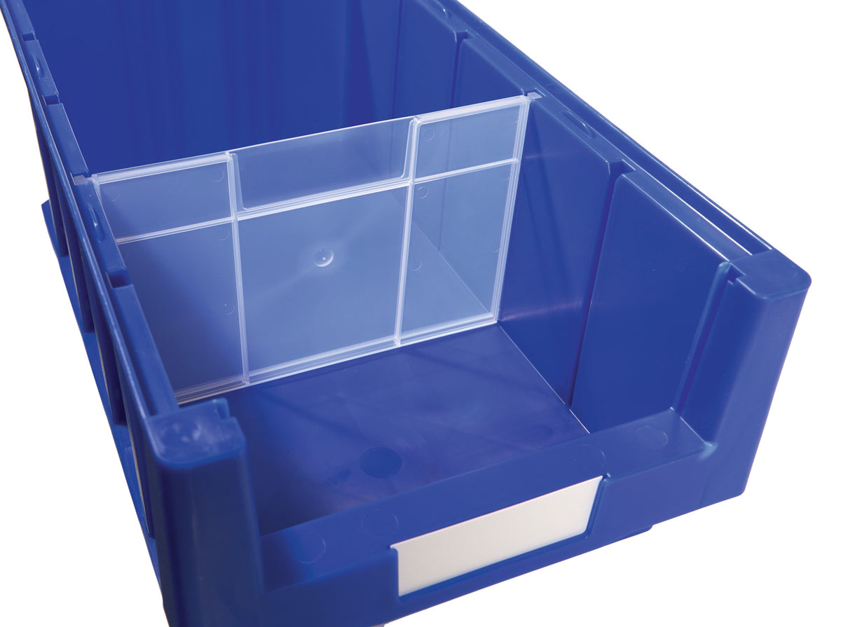 LA-KA-PE Trennwände für Regalkasten B. 93 mm – transparentes PP