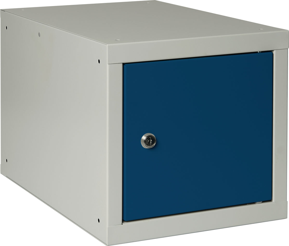 NORDWEST Schließfachschrank 1 Abteil 450x450x450 mm lichtgrau Stahlblech abschließbar